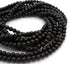 Black Ebony Wood Beads, 8mm, Round